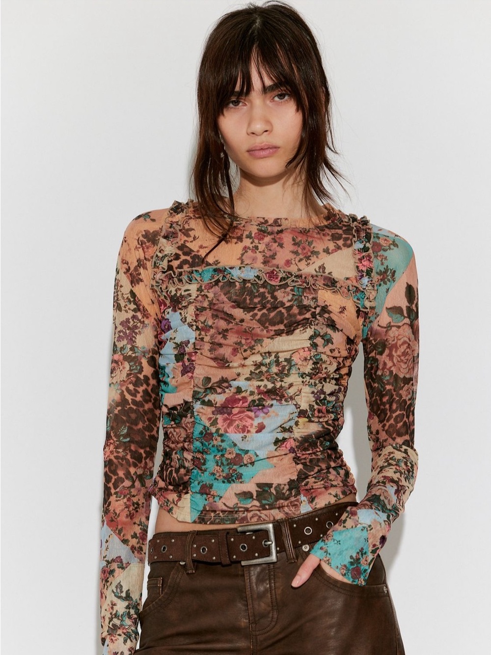 Ariana Long Sleeve Ruched Top